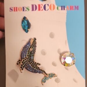 Blue Dolphin Shoe Charm